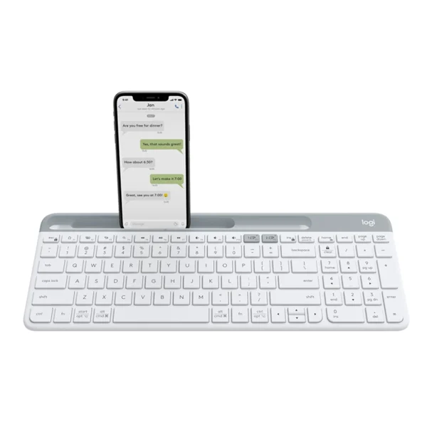 Logitech K580 Slim Multi-Device Wireless Keyboard (Off-White)