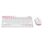 Logitech MK240 Nano Wireless Keyboard and Mouse Combo (White and Red) - Image 2