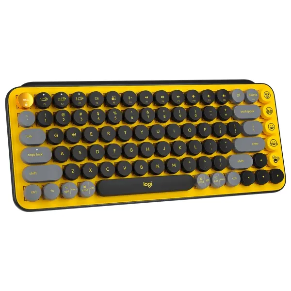Logitech POP Keys Wireless Mechanical Keyboard with Customizable Emoji (Blast) - Image 2