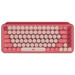 Logitech POP Keys Wireless Mechanical Keyboard with Customizable Emoji (Heartbreaker)