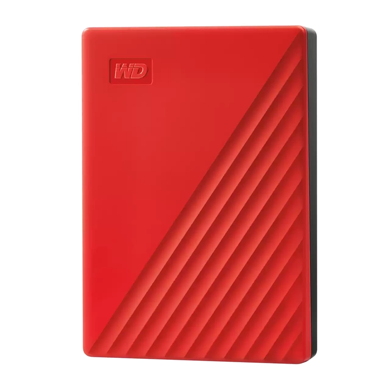 Western Digital My Passport 4TB Portable Hard Drive (Red) - Image 1