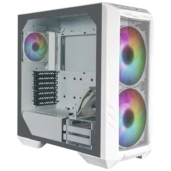 Cooler Master HAF 500 ARGB Mid Tower Case (White)