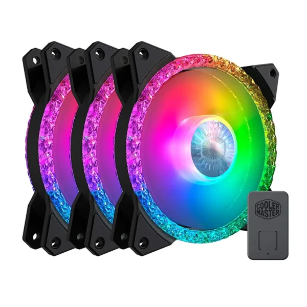 Cooler Master MasterFan MF120 Prismatic 3in1 ARGB Case Fan Kit (Black)
