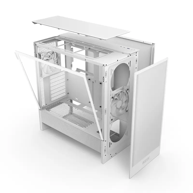 NZXT H510 Flow Mid Tower Case (Matte White) - Image 6