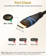 BlueRigger High Speed 4K Mini HDMI To HDMI Cable (6 Feet) - Image 4