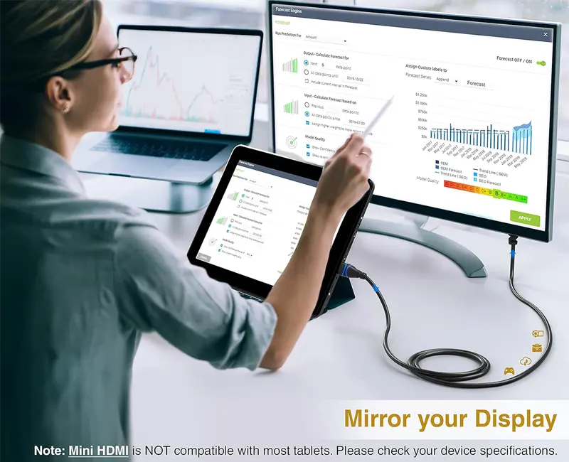 BlueRigger High Speed 4K Mini HDMI To HDMI Cable (6 Feet) - Image 6