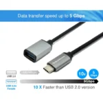 BlueRigger USB Type-C to USB 3.0 OTG Adapter - Image 2