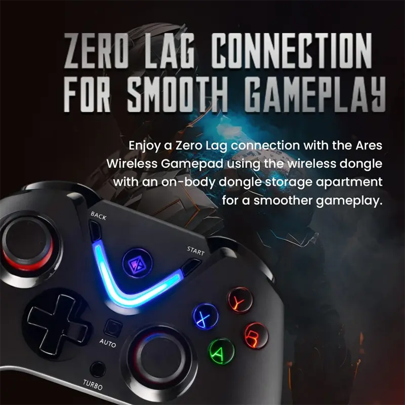 Cosmic Byte Ares Wireless Gamepad for PC (Black) - Image 9