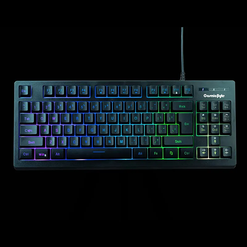 Cosmic Byte CB-GK-22 Veritas RGB Membrane Gaming Keyboard - Image 2