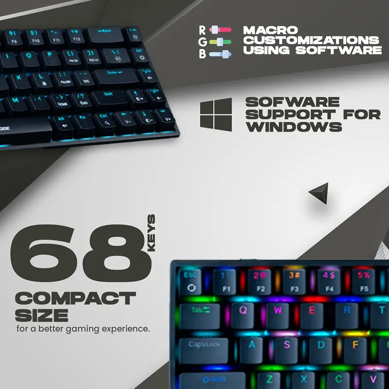 Cosmic Byte CB-GK-23 Artemis RGB Mechanical Gaming Keyboard (Blue Switch) - Image 3