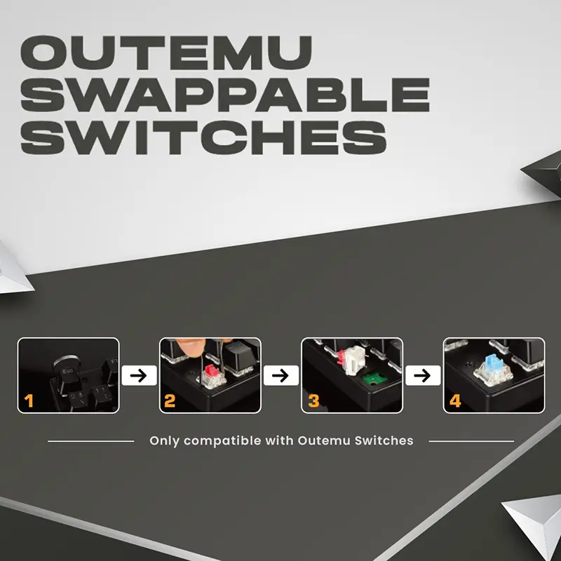 Cosmic Byte CB-GK-23 Artemis RGB Mechanical Gaming Keyboard (Blue Switch) - Image 7