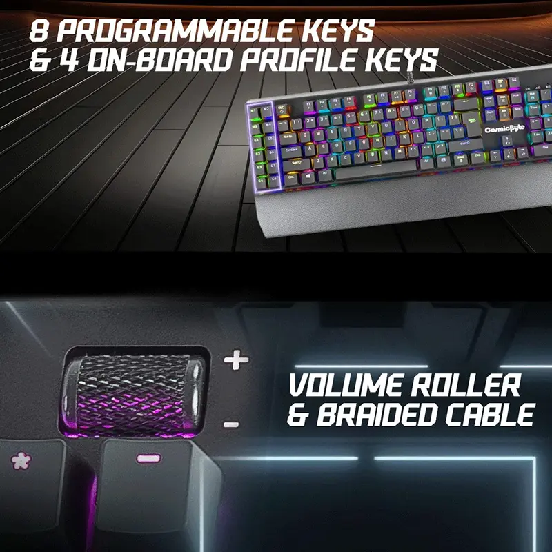 Cosmic Byte CB-GK-24 Equinox Alturas RGB Mechanical Keyboard (Blue Switch) - Image 4