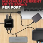 Honeywell Momentum 4 Port USB 3.0 Hub (Black) - Image 2
