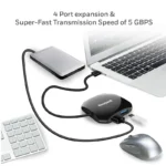 Honeywell Momentum 4 Port USB 3.0 Hub (Black) - Image 3