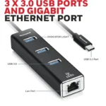 Honeywell Type C to USB 3.0 with Gigabit Ethernet Adapter - Image 5