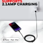 Honeywell USB to Lightning Charge and Sync Cable (Non-Braided, Black) - Image 6