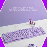 Rapoo V500 Pro Mechanical Gaming Keyboard (Purple) - Image 6