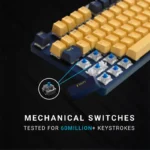 Rapoo V500 Pro Mechanical Gaming Keyboard (Yellow-Blue) - Image 6