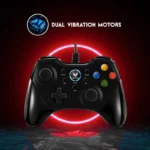 Rapoo V600 Vibration Wired Gamepad (Black) - Image 2