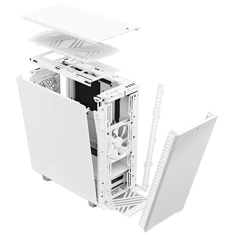 Fractal Design Define 7 Compact Solid Mid Tower Case (White) - Image 6