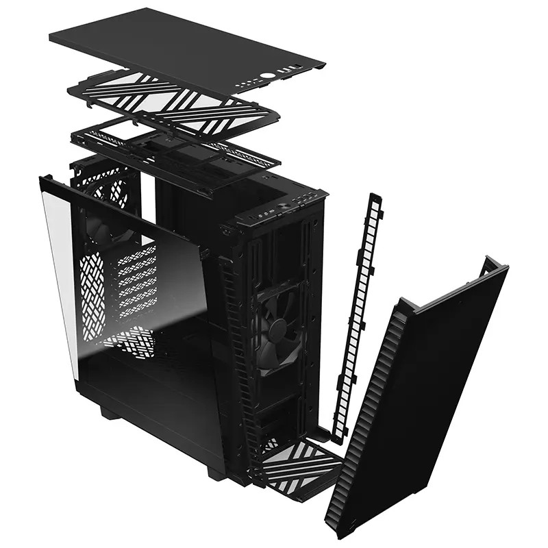 Fractal Design Define 7 Compact TG Dark Tint Mid Tower Case (Black) - Image 6