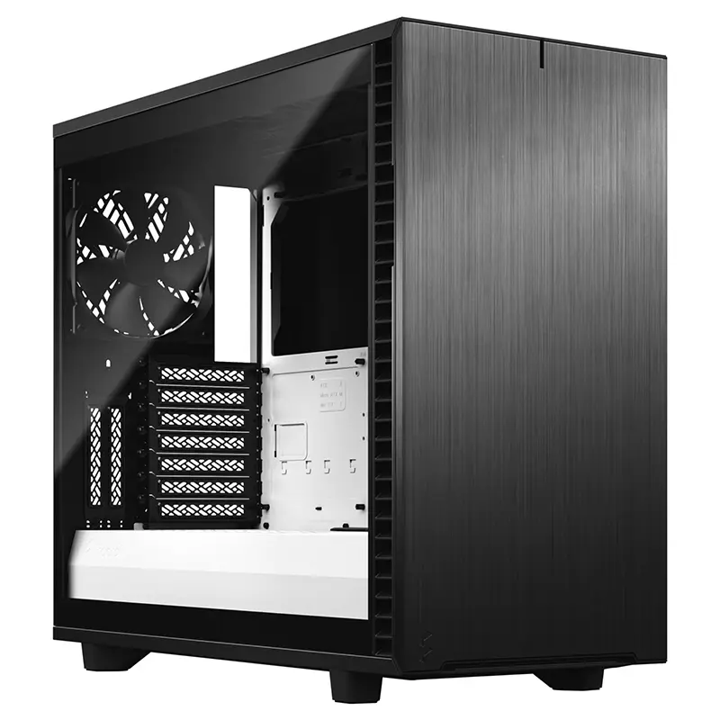 kc_computers_fractal_design_define_7_tg_clear_mid_tower_case_blackwhite_1 Fractal Design Define 7 TG Clear Mid Tower Case (Black/White) - Image 1