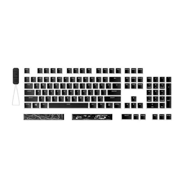 HyperX Double Shot PBT Pudding Keycaps (Black)