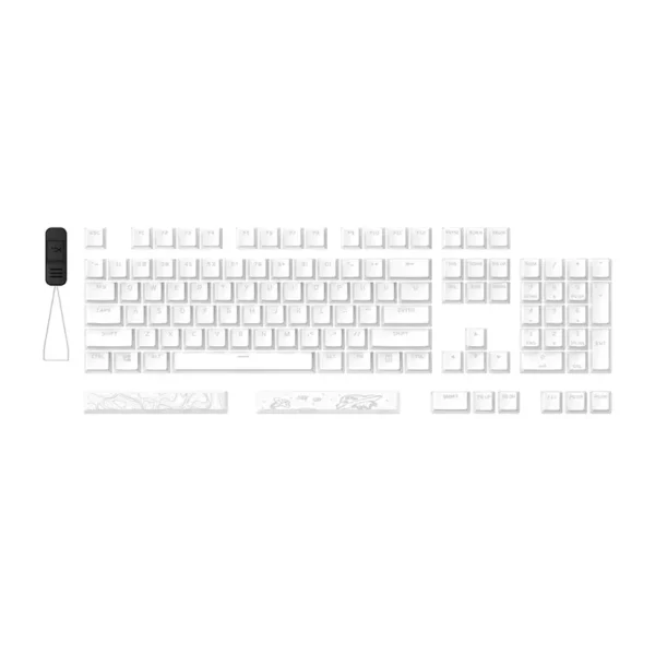 HyperX Double Shot PBT Pudding Keycaps (White)