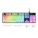 HyperX Double Shot PBT Pudding Keycaps (White) - Image 3