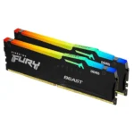 Kingston Fury Beast RGB 64GB (32GBx2) 5600MHz C40 DDR5 Memory