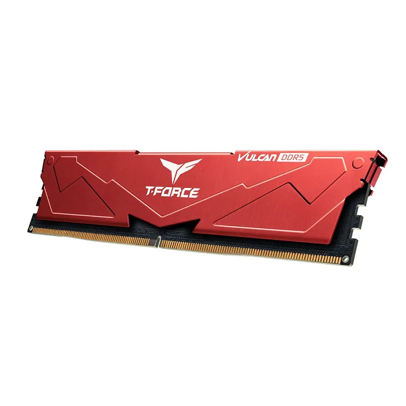 TeamGroup T-Force Vulcan Red 16GB (16GBx1) 5200MHz C38 DDR5 Memory - Image 2