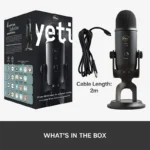 Logitech Blue Yeti Premium Multi-Pattern USB Microphone (Blackout) - Image 6