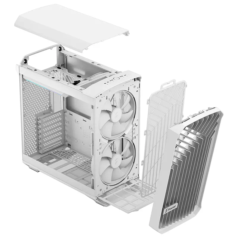 Fractal Design Torrent Compact TG Clear Tint RGB Mid Tower Case (White) - Image 6