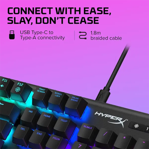 HyperX Alloy Origins Mechanical Gaming Keyboard (Aqua) - Image 2