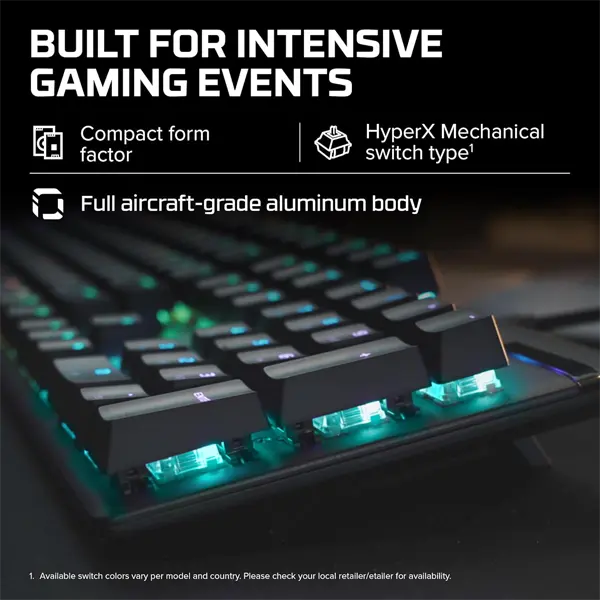 HyperX Alloy Origins Mechanical Gaming Keyboard (Aqua) - Image 9