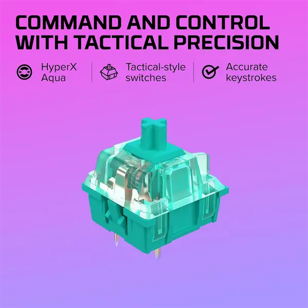 HyperX Alloy Origins Mechanical Gaming Keyboard (Aqua) - Image 5