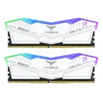 TeamGroup T-Force Delta RGB White 32GB (16GBx2) 6000MHz C38 DDR5 Memory