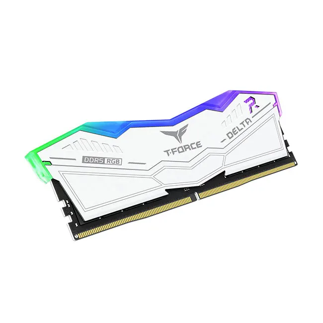 TeamGroup T-Force Delta RGB White 32GB (16GBx2) 6000MHz C38 DDR5 Memory - Image 3