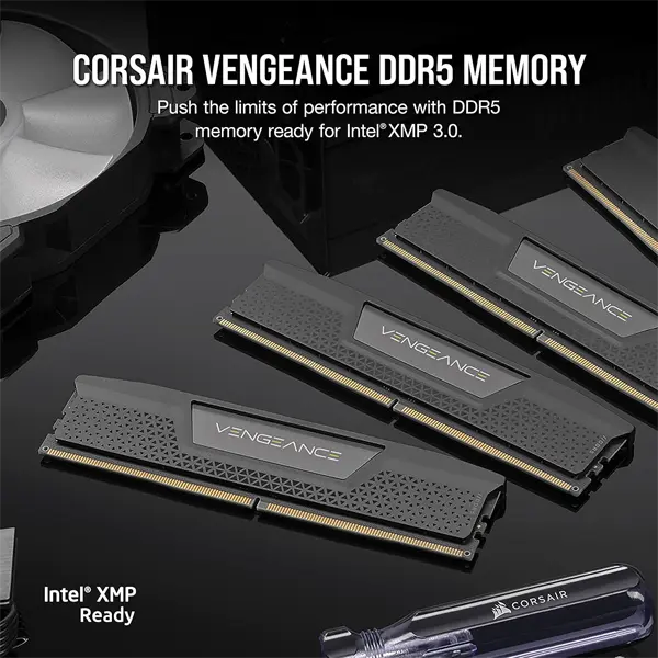 Corsair Vengeance 32GB (32GBx1) 5600MHz C40 DDR5 Memory - Image 2