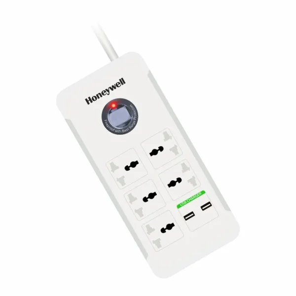 Honeywell Platinum 5 Socket Surge Protector with 2 USB Ports