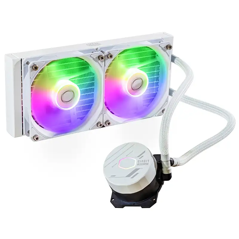 Cooler Master MasterLiquid 240L Core ARGB White AIO Liquid Cooler - Image 1