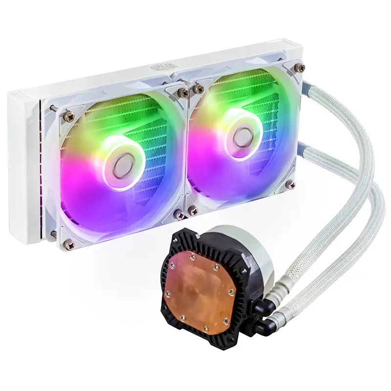 Cooler Master MasterLiquid 240L Core ARGB White AIO Liquid Cooler - Image 2