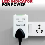 Honeywell Single-Socket Travel Surge Protector with Two USB Ports - Image 3