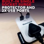 Honeywell Single-Socket Travel Surge Protector with Two USB Ports - Image 4