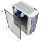 Ant Esports 220 Air RGB Mid Tower Case (White) - Image 5