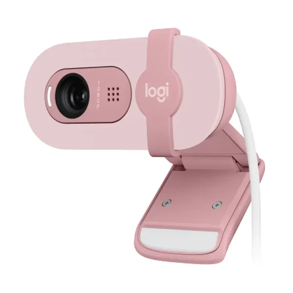 Logitech BRIO 100 Full HD Webcam with Privacy Shutter (Rose)