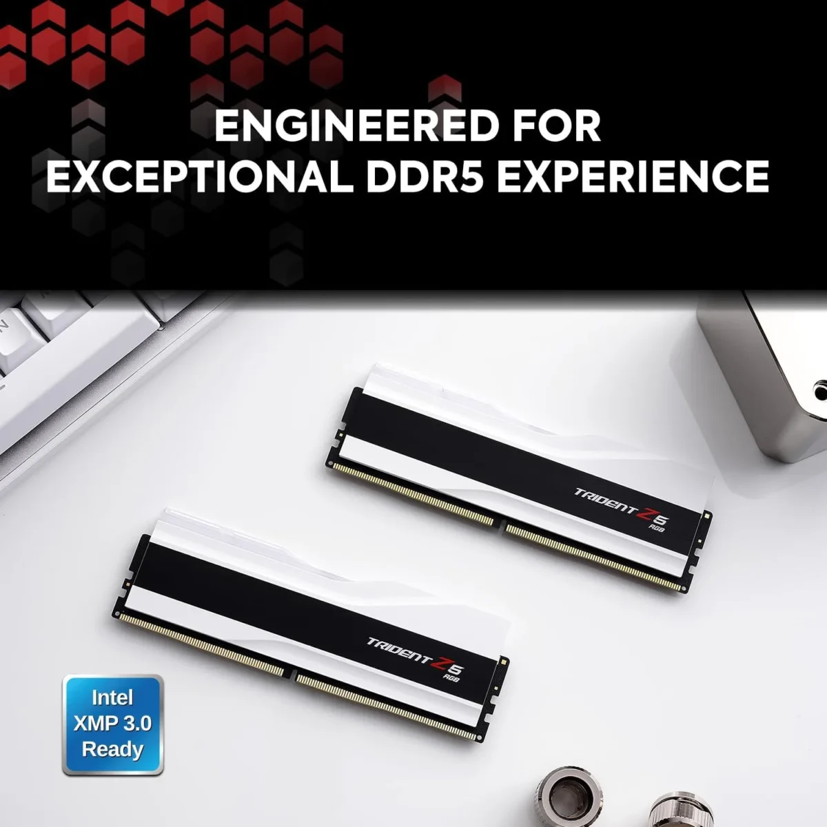 G.Skill Trident Z5 RGB 32GB (16GBx2) 6000MHz C30 DDR5 Memory (Silver) - Image 2