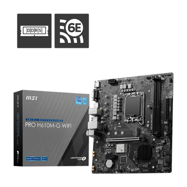 MSI Pro H610M-G WiFi Motherboard