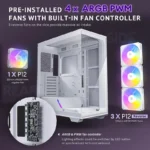 Antec C3 ARGB Mid Tower Case (White) - Image 6