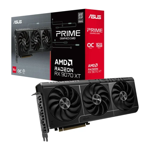 ASUS Prime Radeon RX 9070 XT OC 16GB GDDR6 Graphics Card